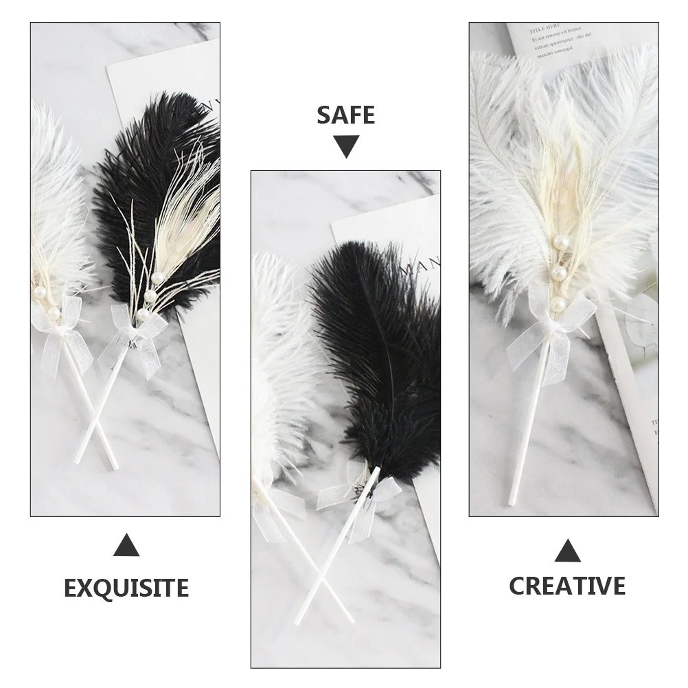 

2Pcs Cake Toppers Exquisite Safe Eco Friendly Bring Joy to Birthday Parties and Family Gatherings Cake Topper