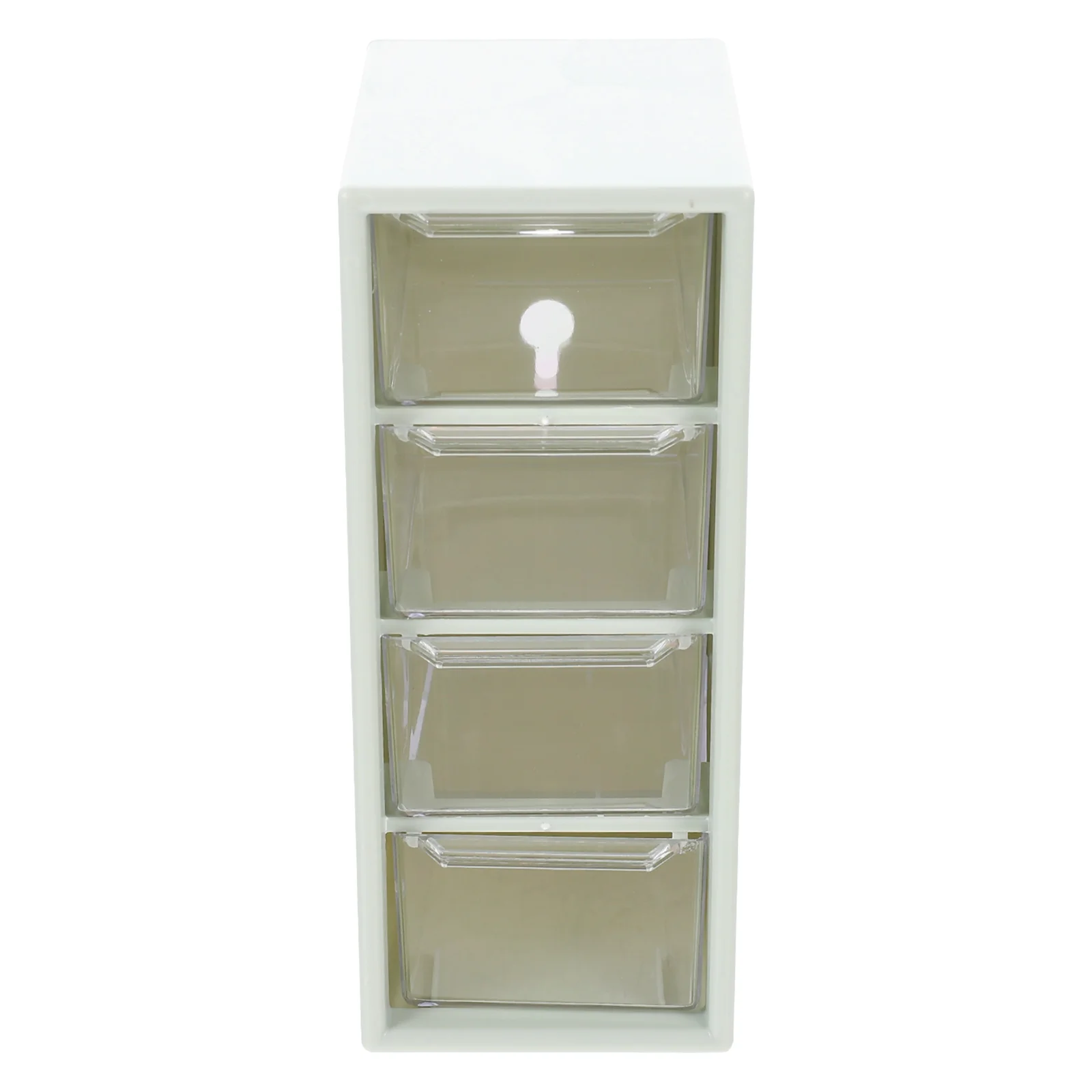 

1pc Multi-layer Storage Box Desk Organizer Clear Transparent Design For Keys Lipsticks Home School Dormitory Supply Plastic Grid