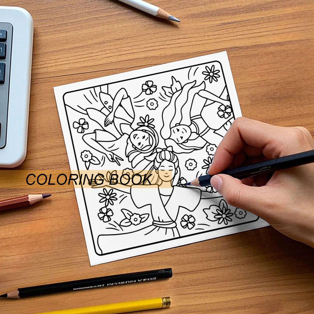 BESTIE MOMENTS CUTE & GIRLY COLORING BOOK 24 Page For Adults And Teens Birthday Party Relieve Stress Kill Time Drawing Books