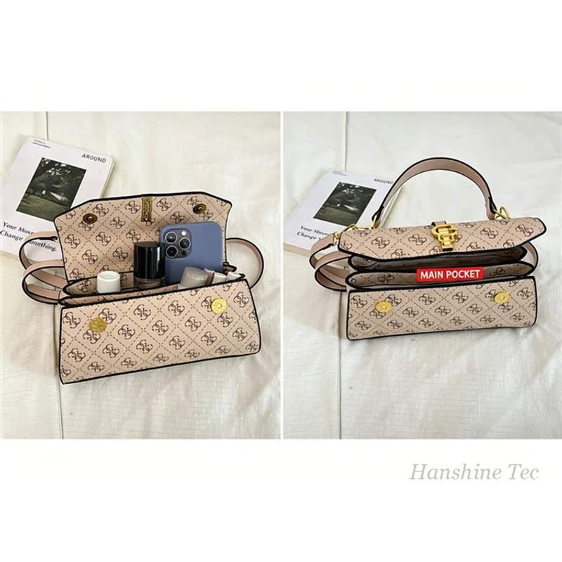High-End Minimalist Diaper Bag, Elegant Crossbody Handbag for Women, Designer Logo Large Capacity Vintage Tote Mommy Bag for Dai