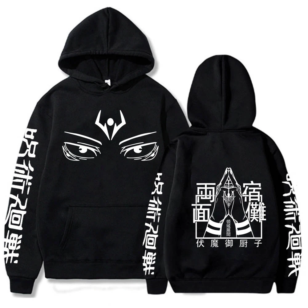 

New Anime Sweatshirts Jujutsu Kaisen Men's Hoodie Harajuku Unisex Fashion Casual Hoody Male Streetwear Yuji Itadori Printed Top