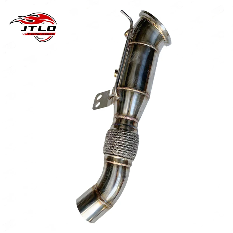 Performance Stainless Steel Straight Pipe Euro 6 Exhaust Pipes For BMW B58 M140i M240i M340i M440i Downpipe