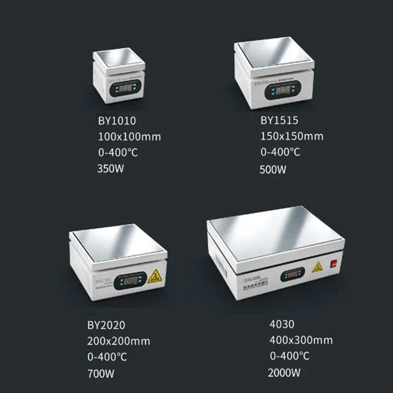 Эффективная подогревательная платформа 150x150 мм с электронным нагревом для ремонта BGA, PCB и SMD