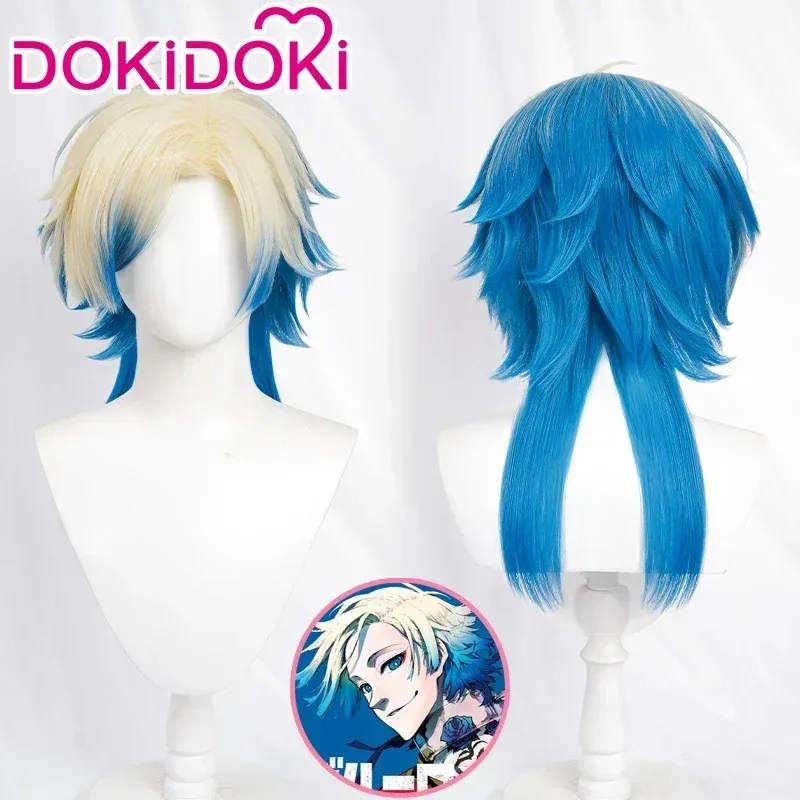 

IN STOCK Emperor Wig Cosplay Anime Blue Lock Cosplay Wig DokiDoki Men Light Golden Blue Short Wig Halloween Emperor Free Cap