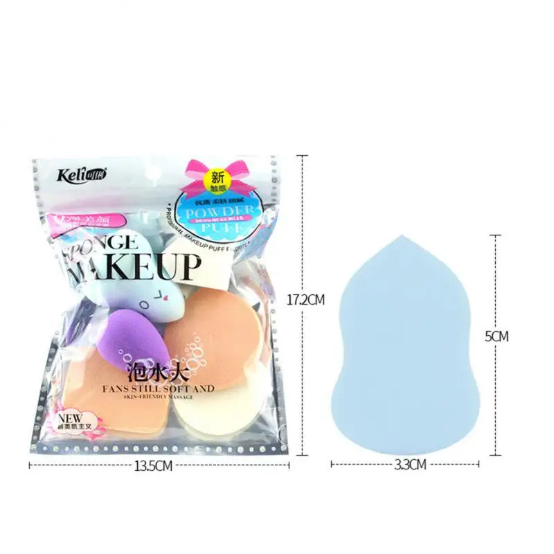 1/6/12PCS Makeup Sponge Set Foundation Blending Face Wash Liquid Cream Powder Beauty Sponge Cosmetic Puff Sponge Remover