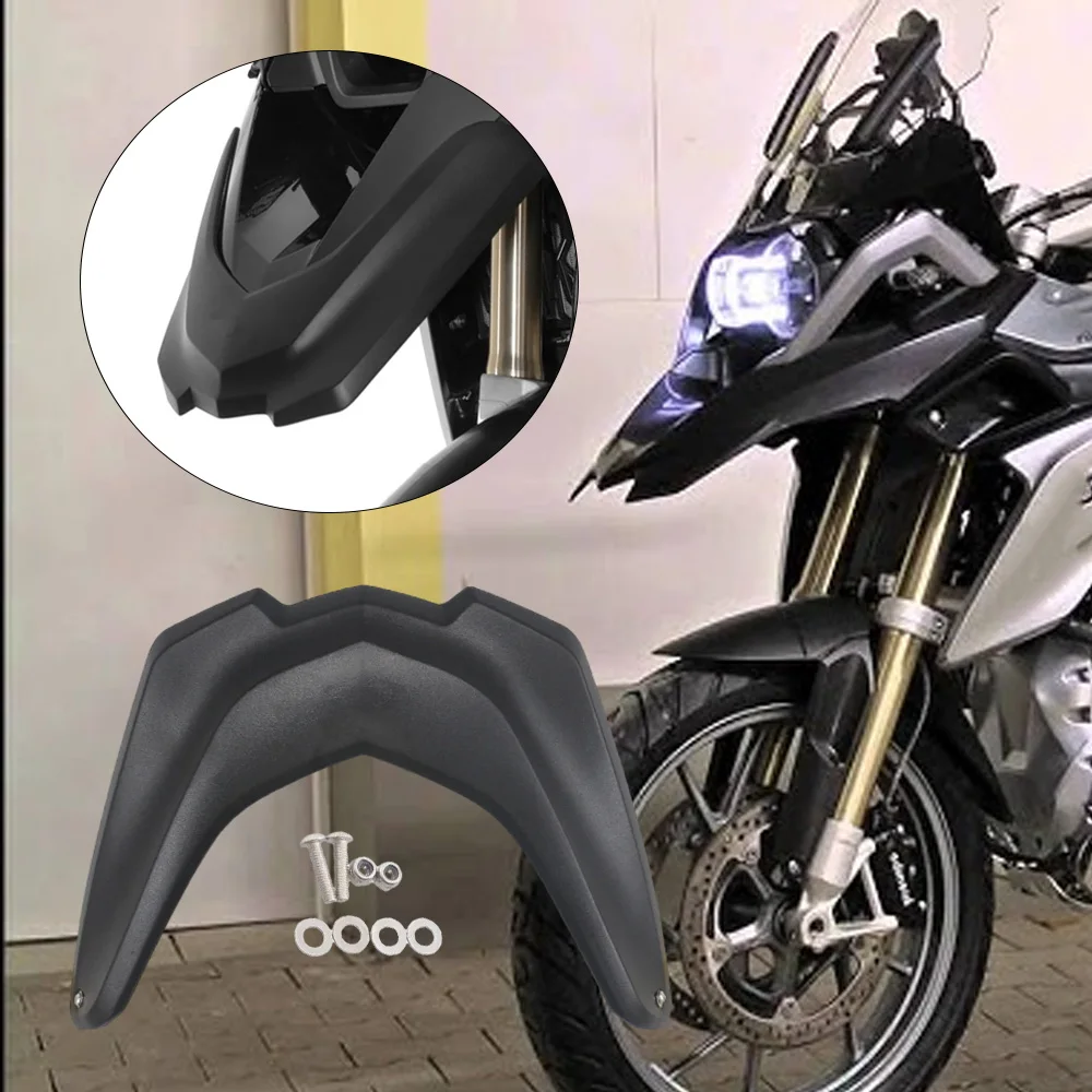 

Удлинитель клюва переднего крыла мотоцикла, крышка колеса, капот для BMW R1200GS LC 2013 2014 2015 2016, черный пластик