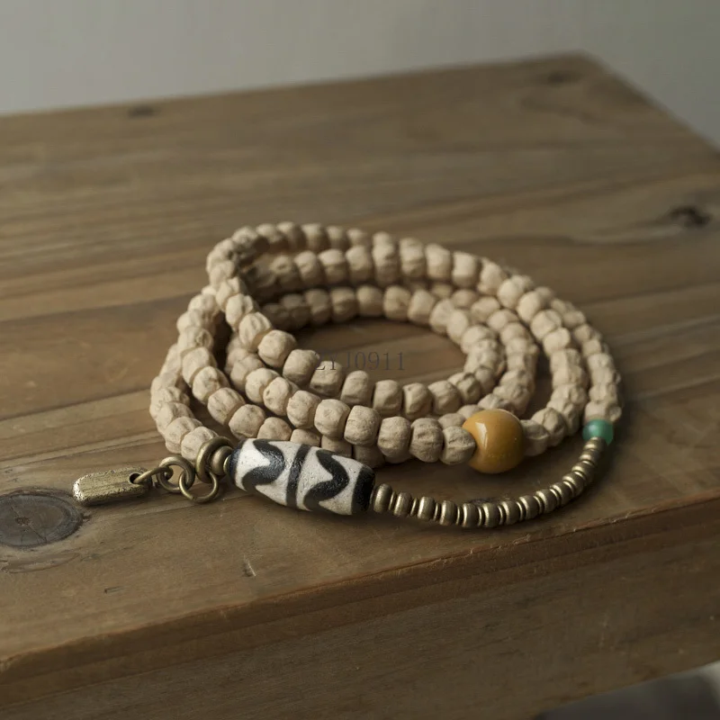 Bracelet Necklace Dual-purpose Bead String Ethnic Style Passion Seed Multi-layer Buddha Bead Bracelet Men's and Women's