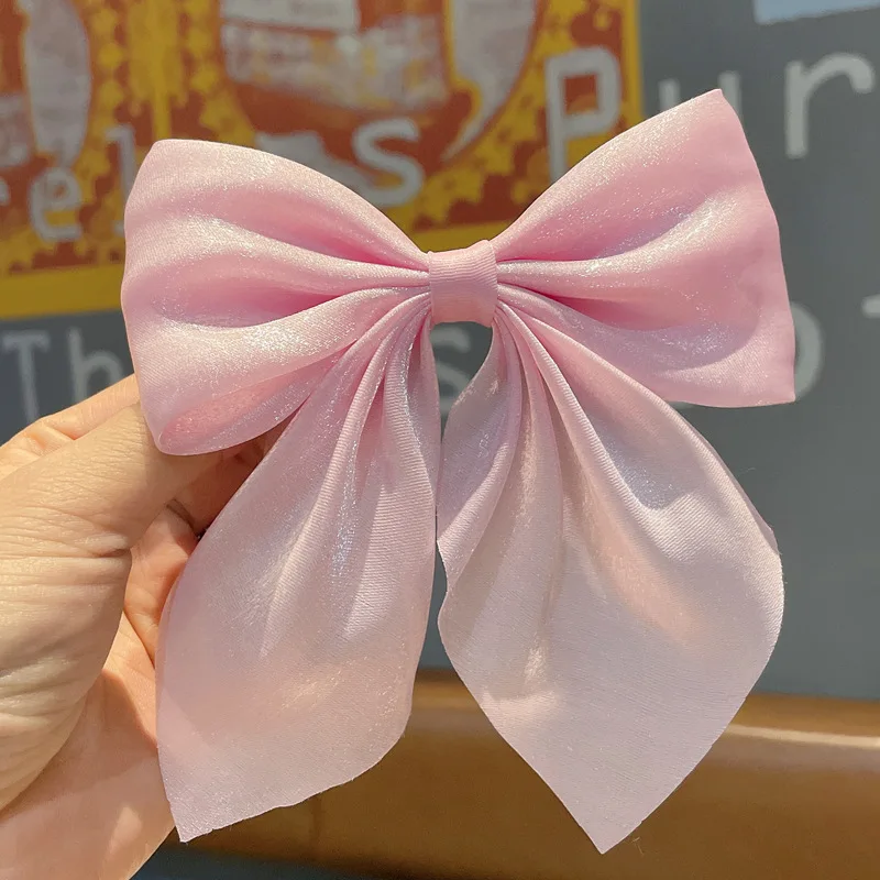 Bling Bling Bow Tassel Hair Clips Set