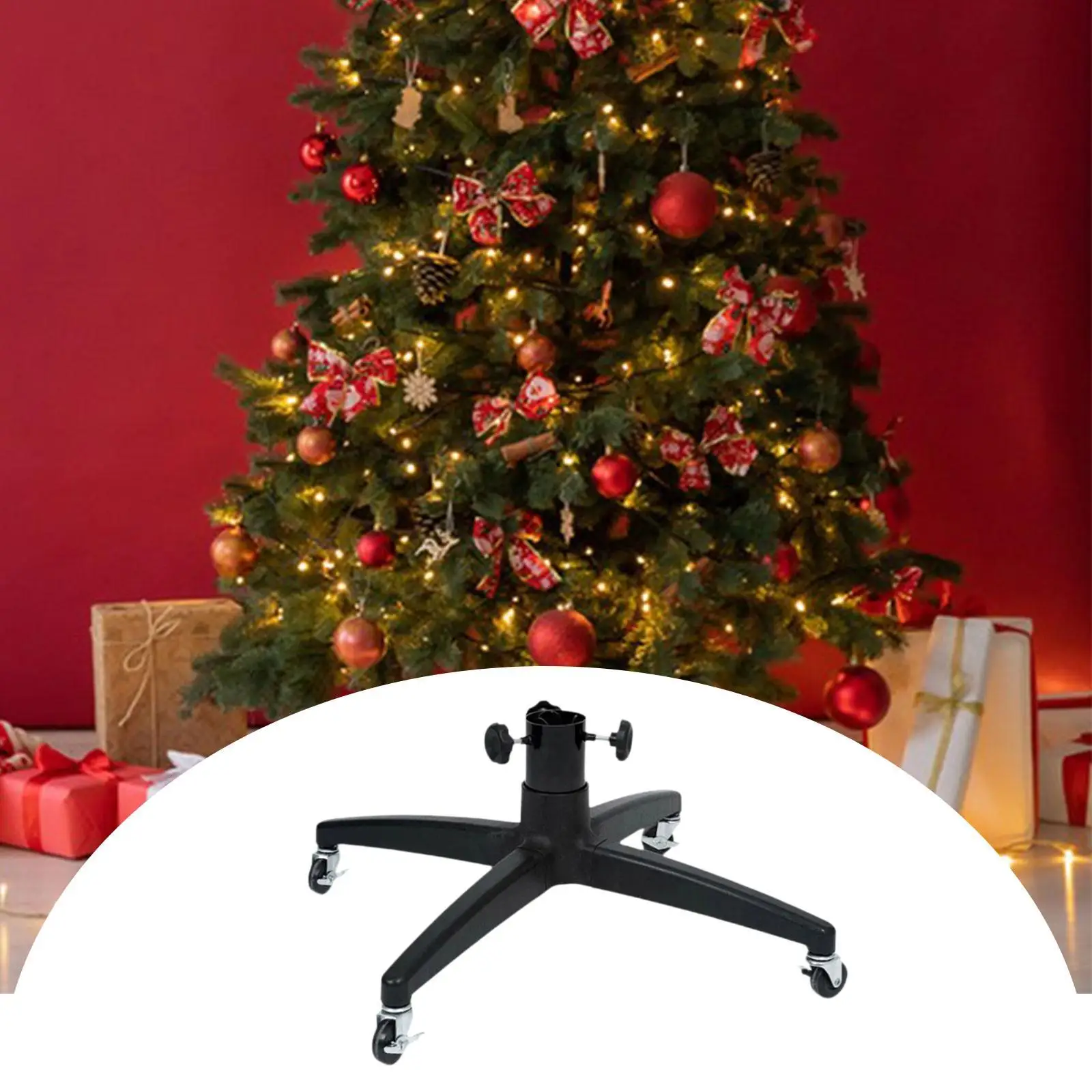 

Christmas Tree Base Stand with Wheels, Christmas Tree Stand,