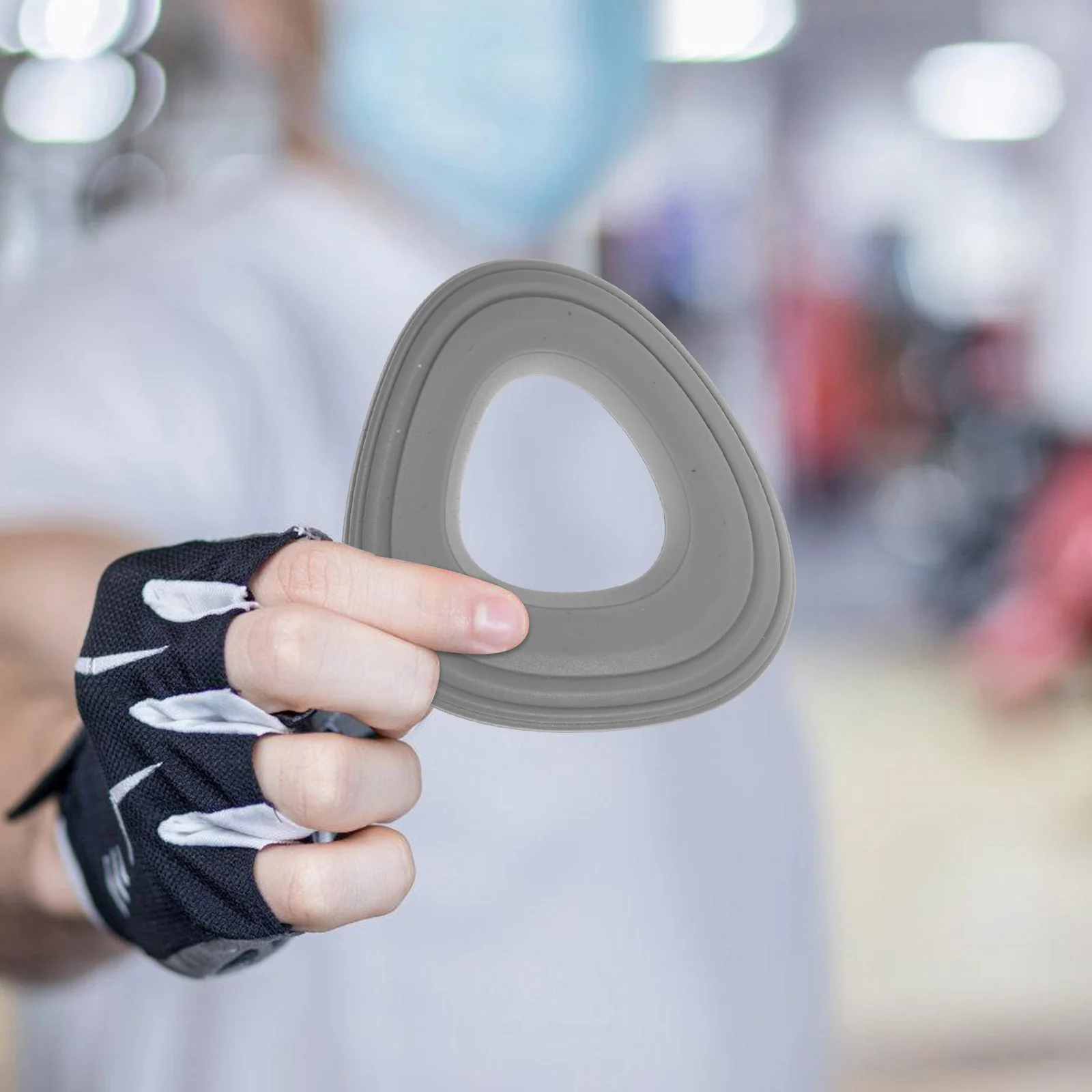 1 قطعة 50 جنيه رمادي قبضة اليد المقوي الصلبة سيليكون قوة المعصم المدرب للاعبي الغولفين التنس اللاعبين الموسيقيين المتسلقين اليد #6