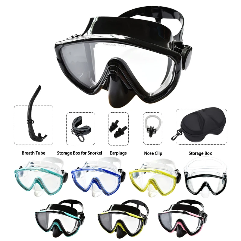 

Large Frame Diving Mask, High - Definition Vision Anti - Fog Leak - Proof, Liquid Silicone Comfort Fit, Diving & Snorkeling
