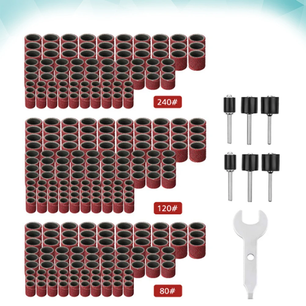 

307Pcs Emery Circle Set Durable Polishing Electric Grinder Parts for Ceramics Polishing Emery Papers