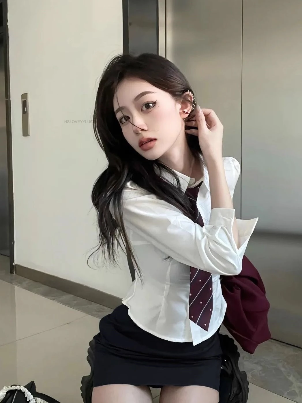 Autunno Inverno Nuovo Giappone Stile Coreano Uniforme Scolastica Jk Uniforme Giapponese Rosso Sexy Stile College Uniforme Scolastica Vestito