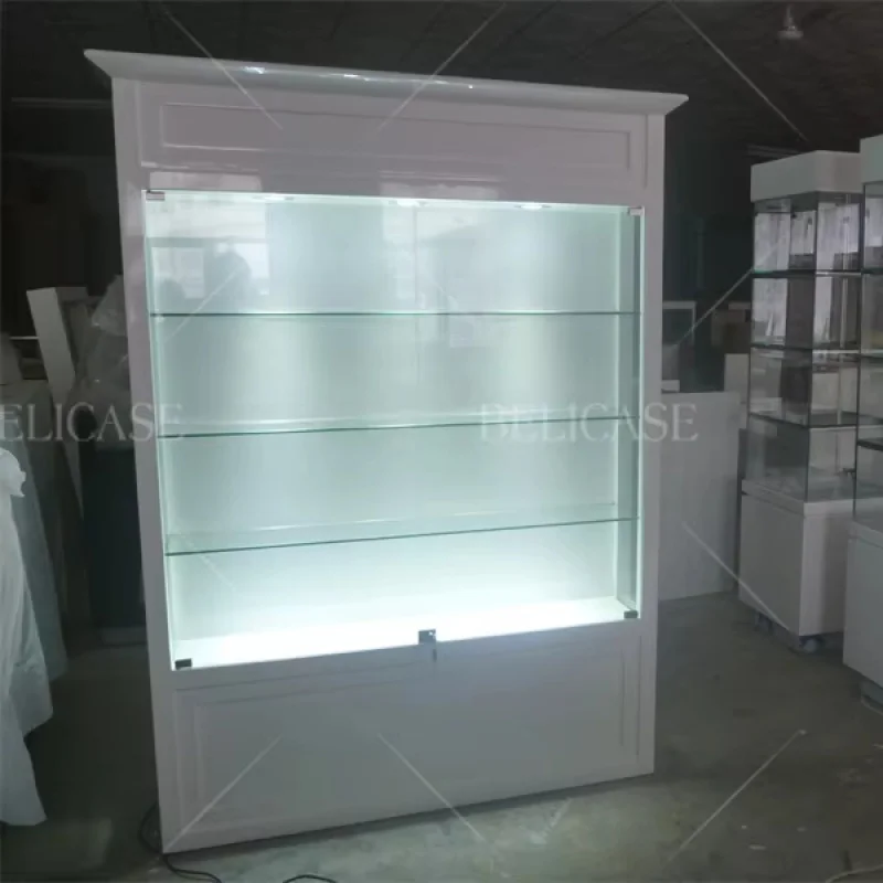 

2025customized.Custom Jewelry Shop Furniture Design Jewellery Watch Store Lockable Glass Cabinet with Light Jewelry Display Show