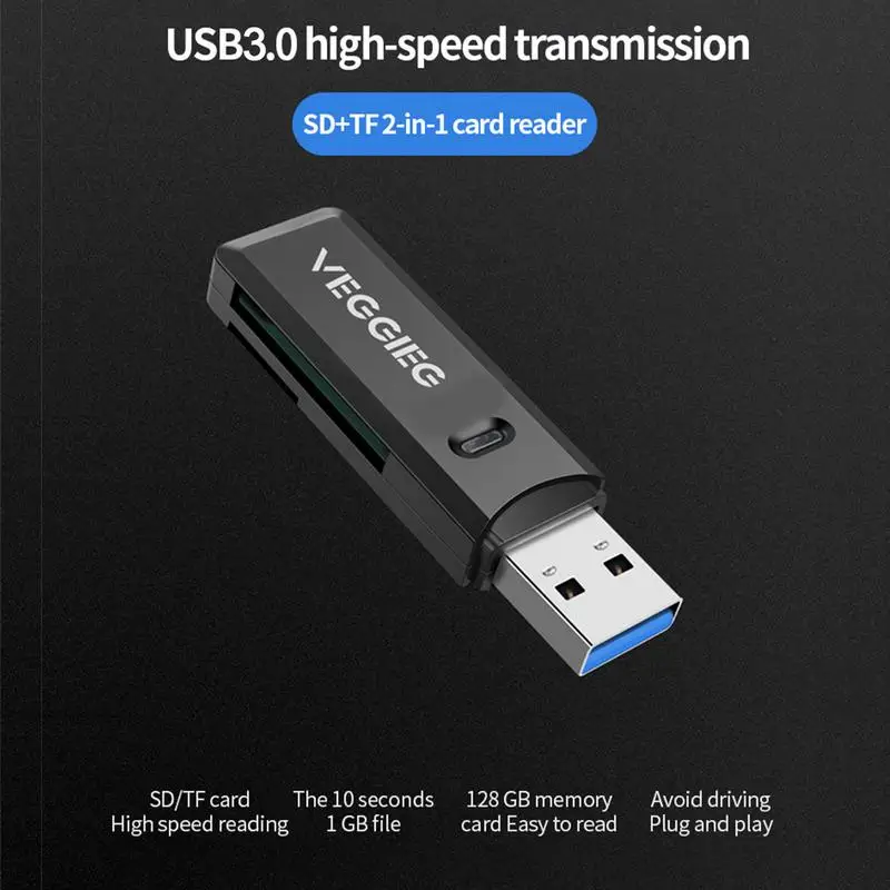 CardCard Reader Portable Multi-Function USB3.0 Adapter Memory Card Reader OTG Card Reader Adapter Mobile Pho-ne Accessories