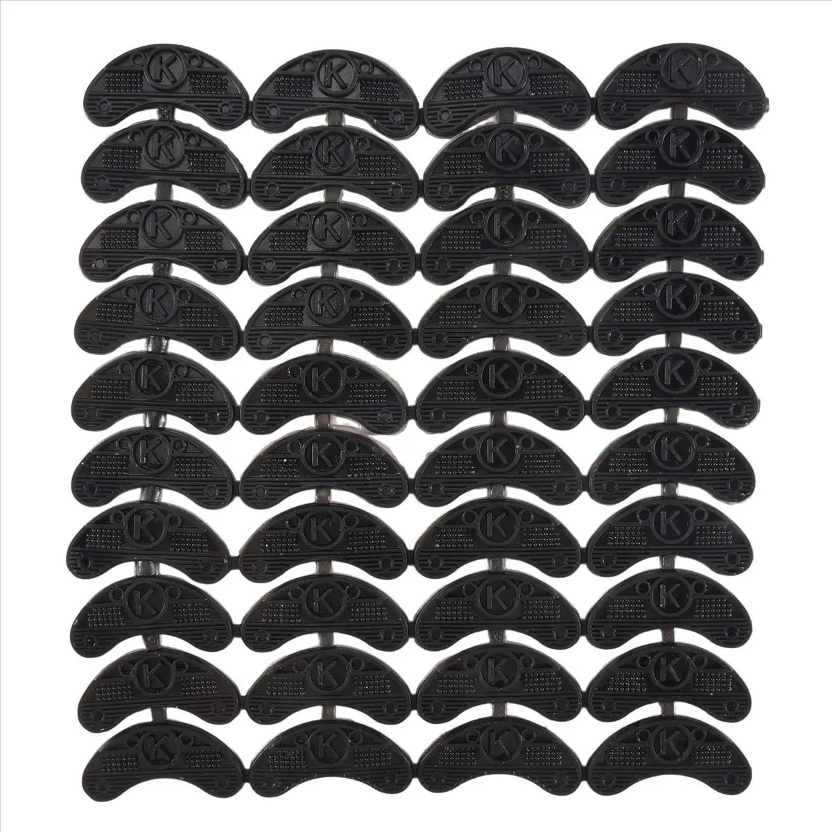 20/2Pair Rubber Shoes Heel Toe Plates Taps Sole Protectors Repair Horseshoe Offset Sole Anti Slip Heel Patch Repair Shoe Materia