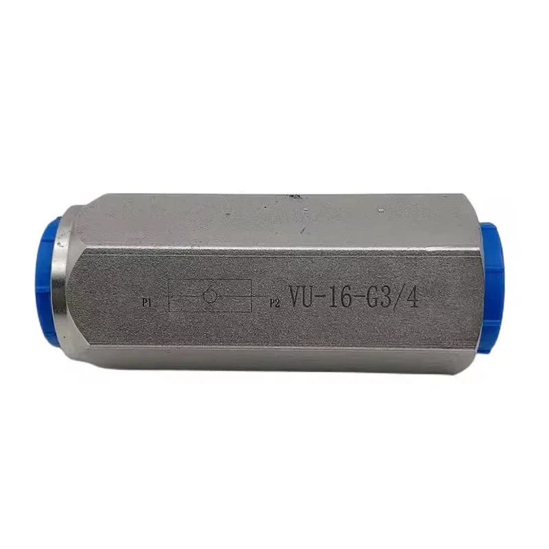 Hydraulic Industry Carbon Steel High Pressure Valve One Way VU-08 VU-10 VU-12 VU-16 VU-20 Check Valve G1/4 G3/8 G1/2 G3/4 G1