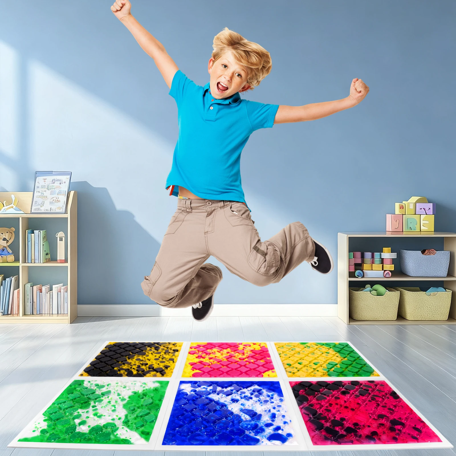

Sensory Floor Tiles for Autism Therapy Classrooms - Step Mats Sensory Tiles for Autistic Children