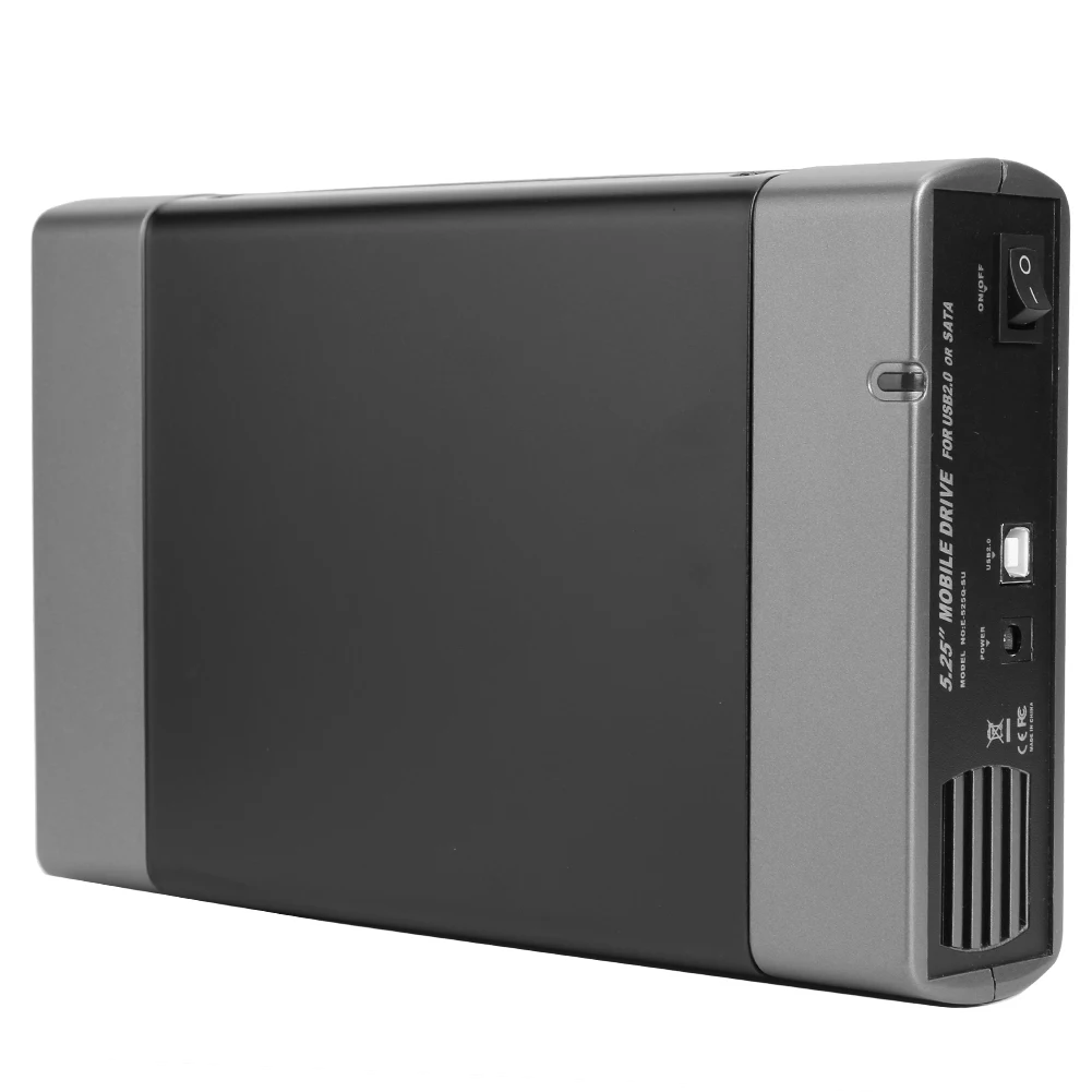 5.25inch Optical Drive Enclosure USB3.0/2.0 To SATA 8TB External Hard Drive Enclosure 16 Speed Recording HDD SSD Enclosure Case