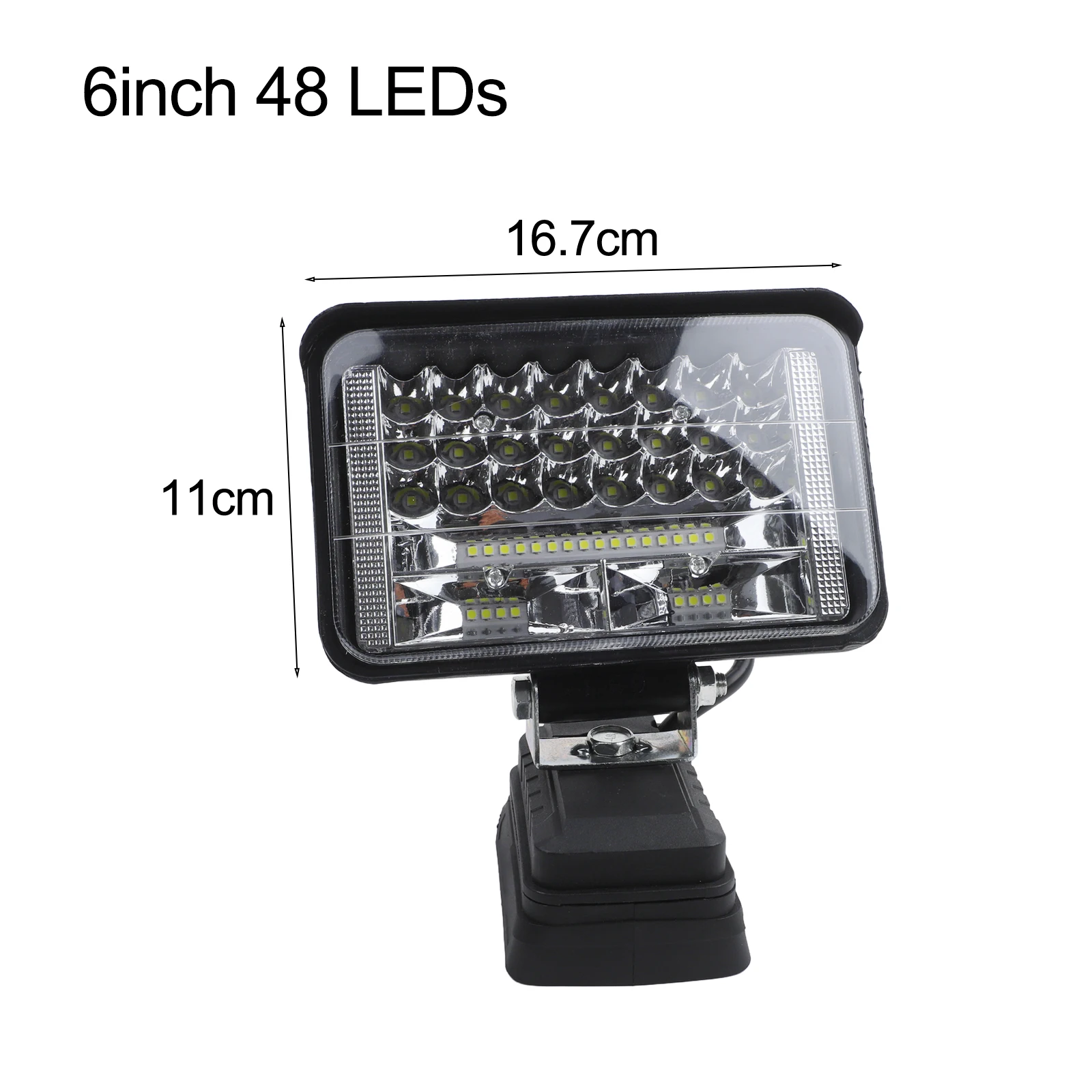 Cordless Rotatable LED Work Light Designed to Accommodate For bosch 18V Batteries Enhances Visibility at Jobsites