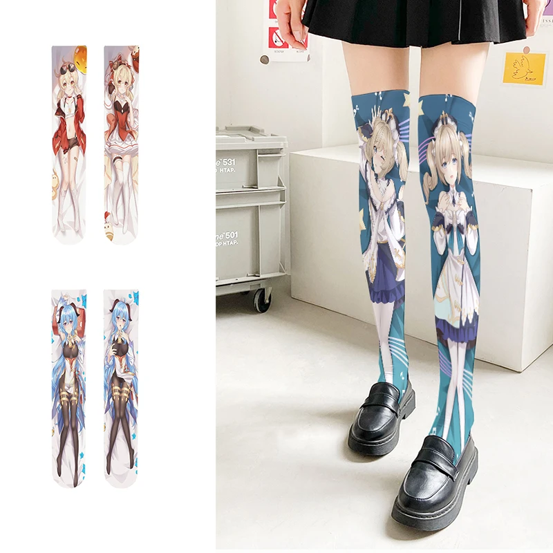 

Interesting Japanese style design women's stockings Genshin series thigh velvet gift stockings Kawaii Lolita anime girl cosplay