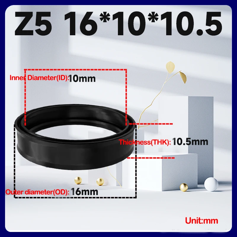 Air Seal,Z5 Cylinder Bidirectional Piston Seal Ring, ID 10-145mm,OD 16-160mm,16x10x10.5,30x23x12,40x30x12,100x88x21,150x140x20