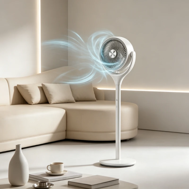 Energy-Saving Air Circulator Fan DC Inverter Floor Fan with Voice Remote & Purification Gentle Soft Wind for Home  Quiet