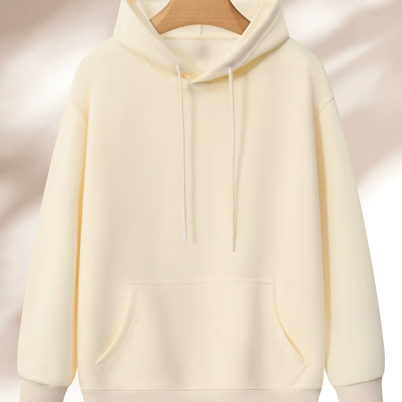 Felpa con cappuccio oversize unisex da donna Pullover a maniche lunghe con cappuccio con coulisse regolabile Tinta unita Vestibilità casual Autunno e inverno