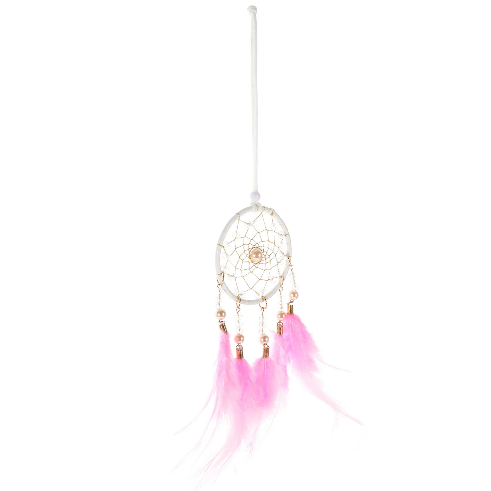 

Wall Hanging Dream Catcher Handcraft Iron Frame Crochet Plume Decor For Bedroom Window Home Rustic Charm Ornament