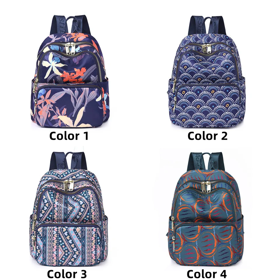 Nylon Backpack Women Casual Backpacks Ladies Backsack School Bag Teenager Female Travel Students Shoulder Bags