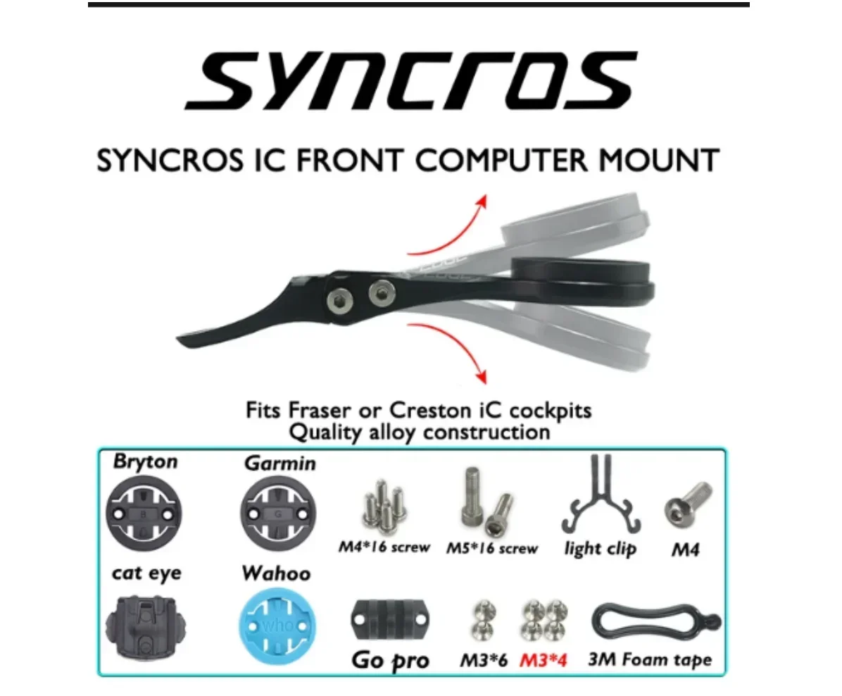 SYNCROS FRASER IC SL WC for Road Bike, Full Carbon Fibre, Integrated Cockpit, MTB Handlebars, Titanium Screws,-40 °