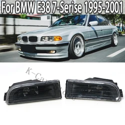 K-Car Front Lower Bumper Fog Lights Lamps Cover Replacement  For BMW E38 7-Serise 1995-2001 63178352023 63178352024