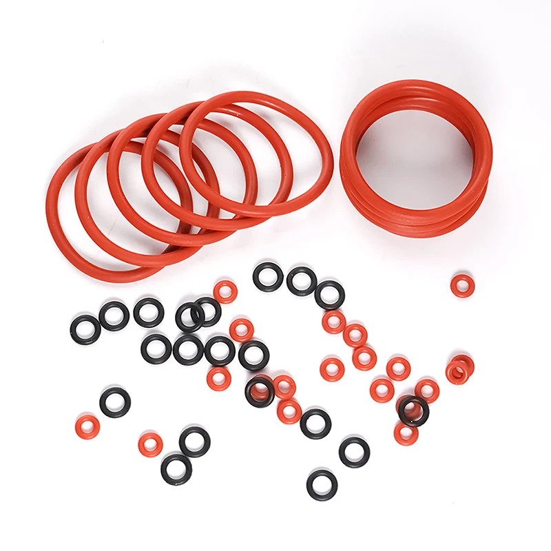 

50PCS/SET Silicone O-ring Sealing Gasket For Coffee Machines O-Ring Seals Maintenance Set Compatible Coffee Machines Accessories