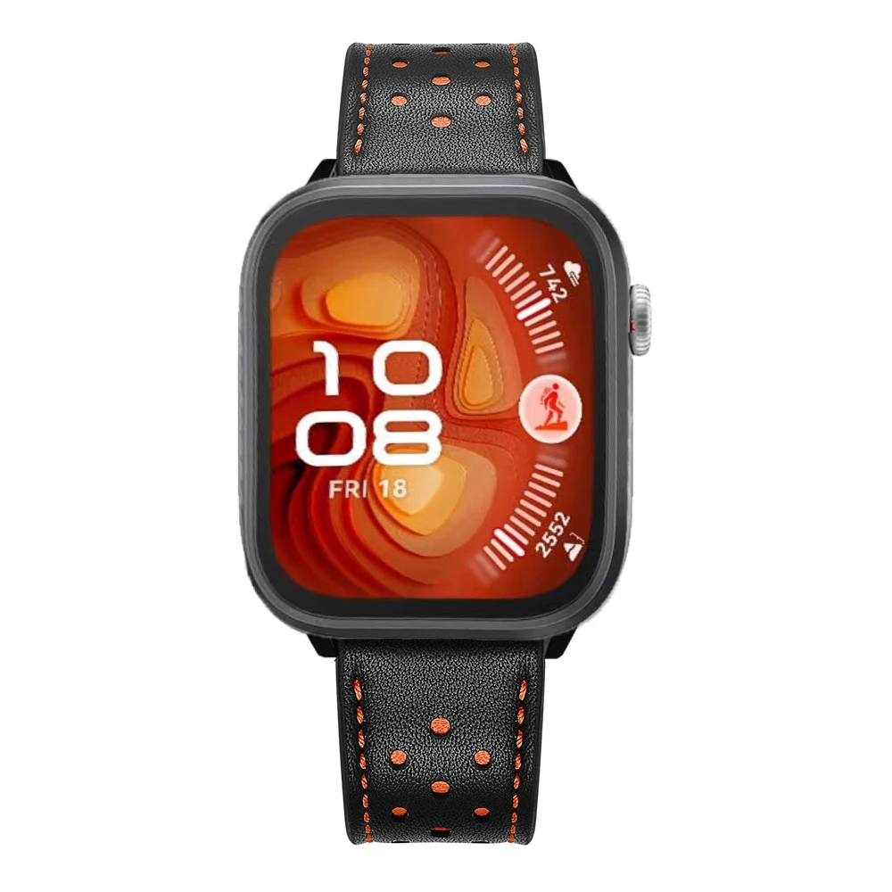 Lederarmband für Huawei Watch Fit 3/Fit 4, hochwertiges Ersatzarmband für Huawei Watch Fit 4 Pro, Uhrenarmband-Zubehör