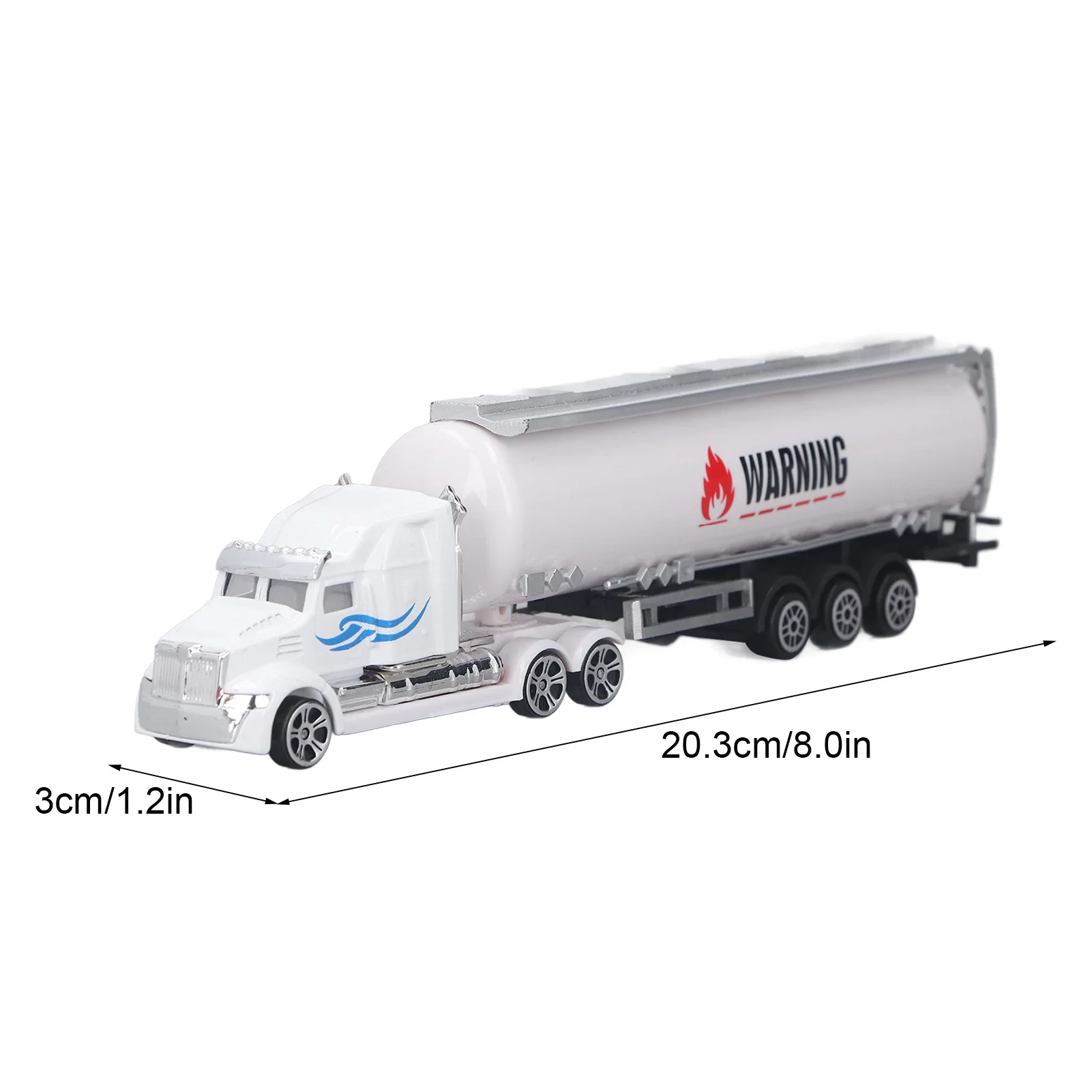 ZK30 Oil Tanker Truck Model High Simulation Interactive Realistic Alloy Tank Truck Trailer Toy for Children and Parents