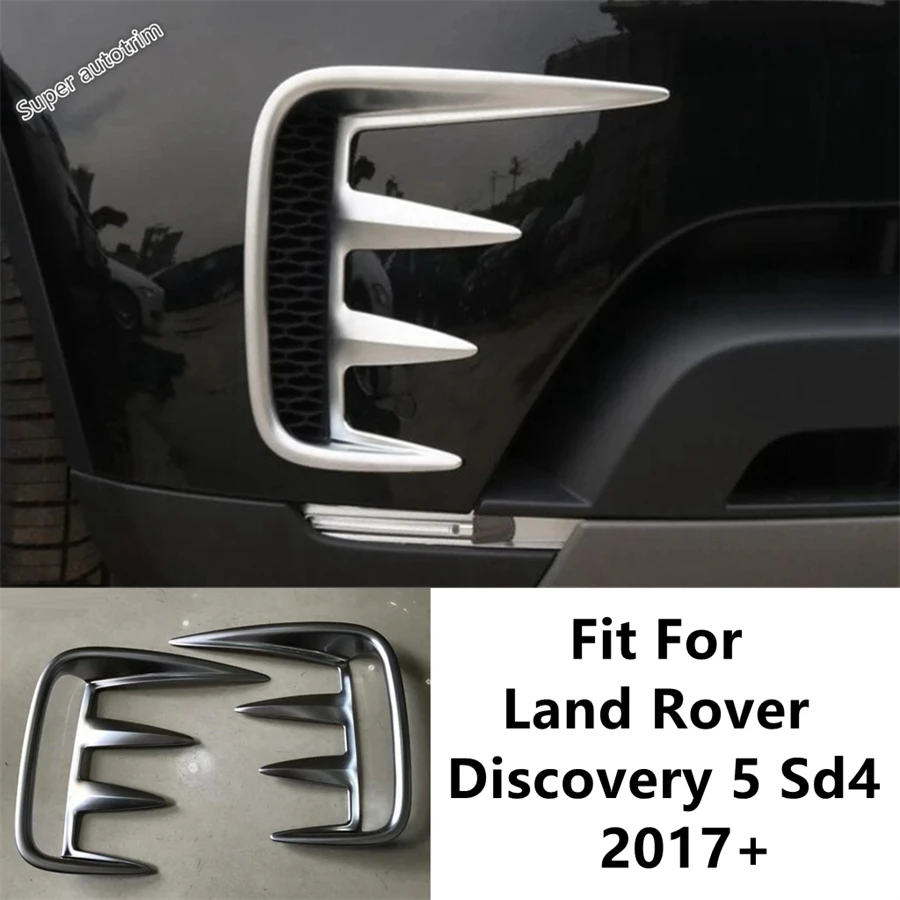 

Car Front Bumper Fog Lamp Lights Grille Strip Cover Decoration Trim Accessories Fit For Land Rover Discovery 5 Sd4 2017 - 2020