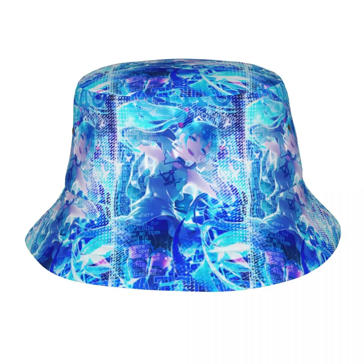 

Custom H-Hatsuned M-Mikus Manga Bucket Hats Women Men Fashion Summer Outdoor Sun Cute Fisherman Cap