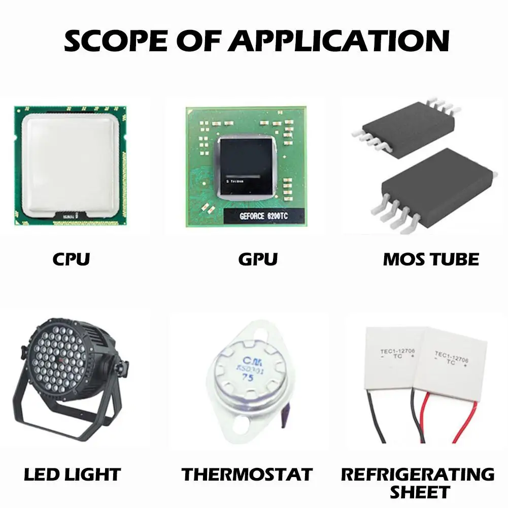 GD900 1/7/15g Needle Tube Installed Thermal Grease Suitable For CPU Processors Heatsink Plaster Water Cooling Radiator