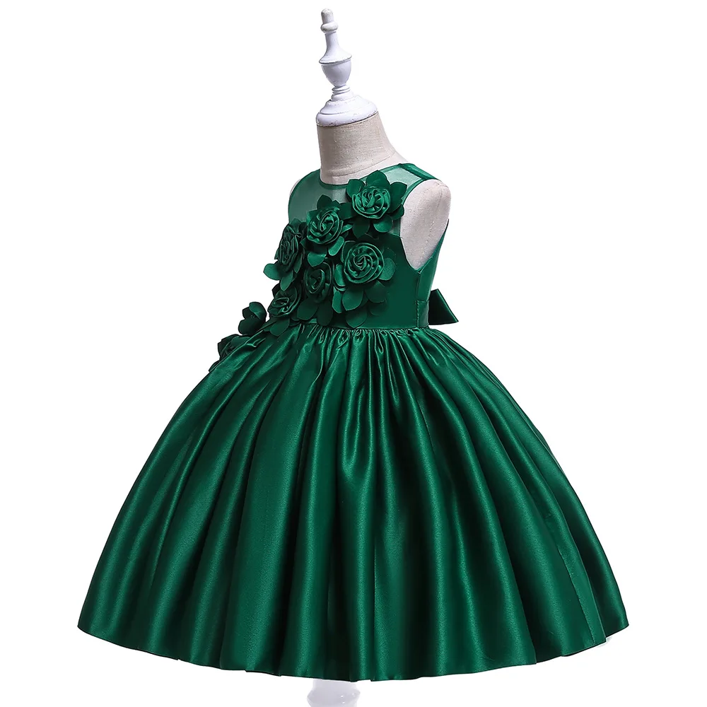 2024 Summer Baby Girl Party Dress Kids Clothes Children Elegant Birthday Princess Wedding Prom Dance Costume 3 -10 Year Vestidos