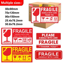 Fragile Warning Label Stickers Logistics Accessories Hazard The Goods  Handle With Care Warning Labels Express Label Adhesive