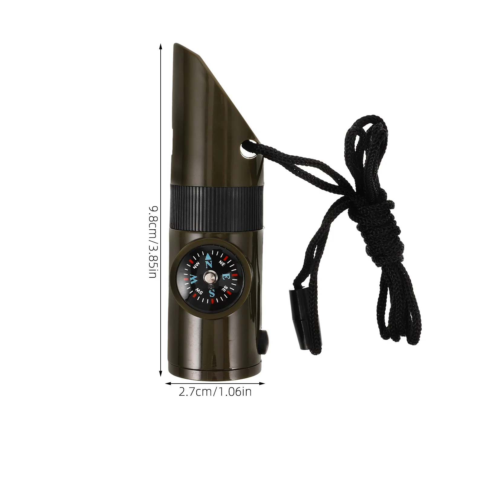 Wielofunkcyjny gwizdek survivalowy, wykonany z lekkiego materiału ABS, przenośny gwizdek awaryjny do wędrówek, biwakowania, żeglarstwa i zapewniający bezpieczeństwo.