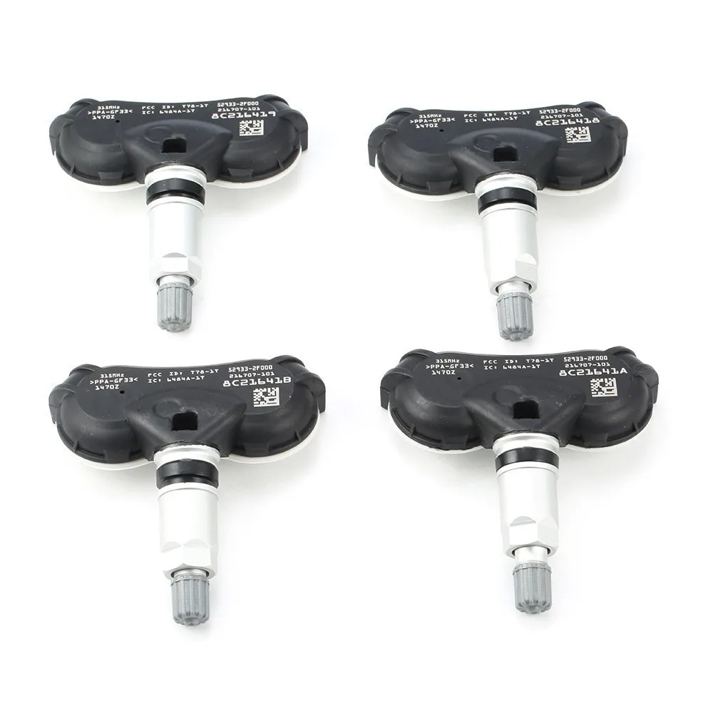 

4PCS 52933-2F000 TPMS Tire Pressure Sensor 315MHZ For Toyota Sequoia Sienna Tundra 42607-0C050 42607-0C070