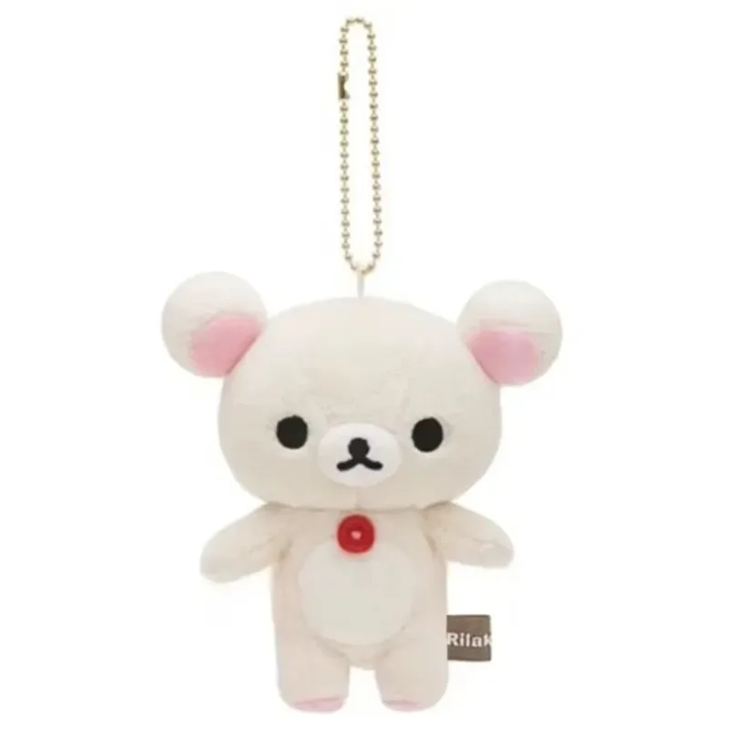 Plush Rilakkuma & Korilakkuma Keychain Charm - Ultra-Soft Stuffed Keyring for Backpack/Bag, Cute Collectible Gift for Kids&Teens