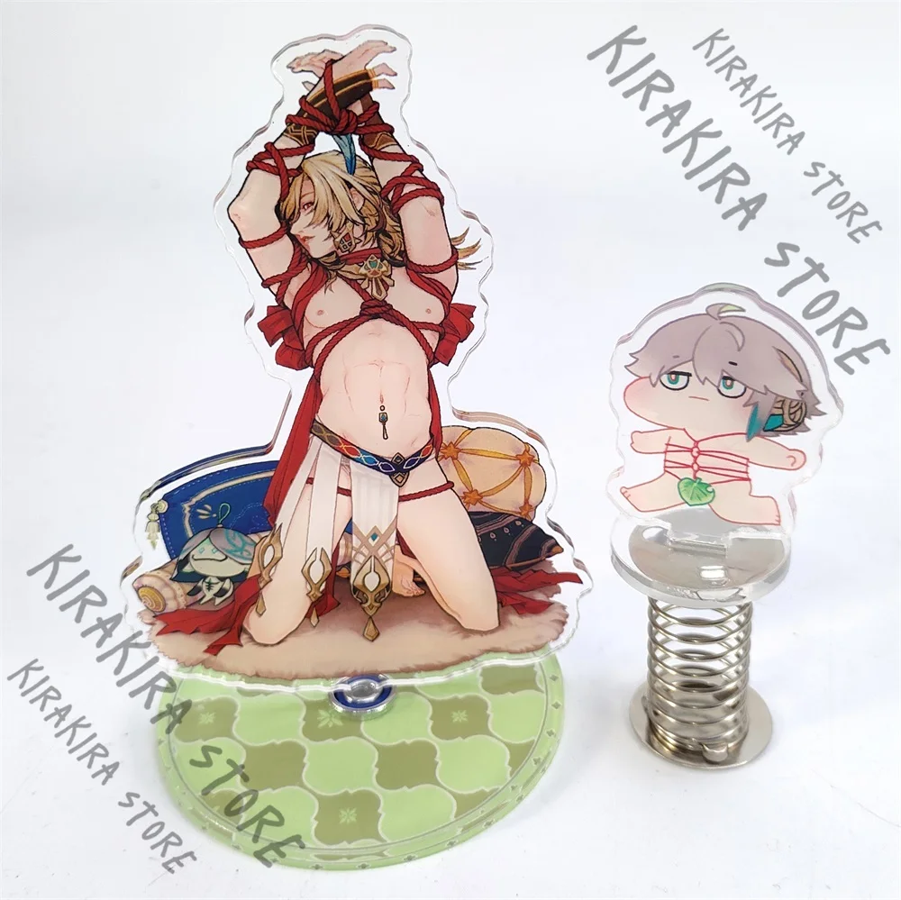 

Genshin Impact Alhaitham Kaveh Acrylic Anime Standing Sign Rotating Signboard Spring Plate Cosplay Collect Desktop Ornaments