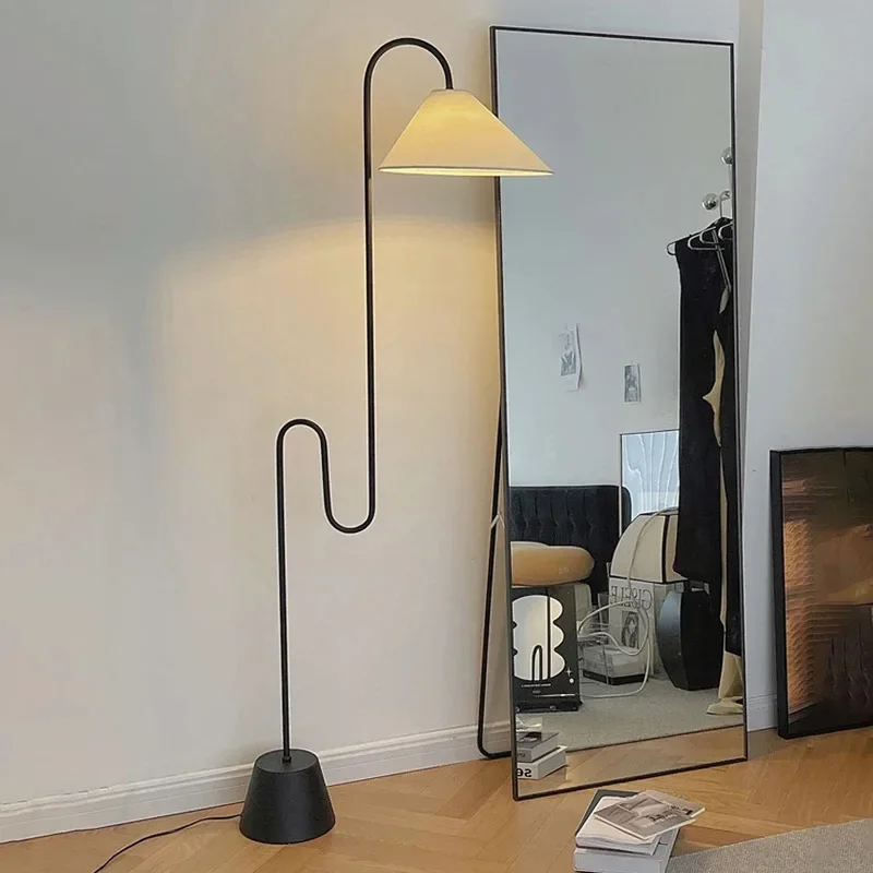 

Nordic Vintage Led Floor Lamps for Living Room Sofa Corner Standing LightsBedroom Bedside Lamp Standing Reading Light Home Decor
