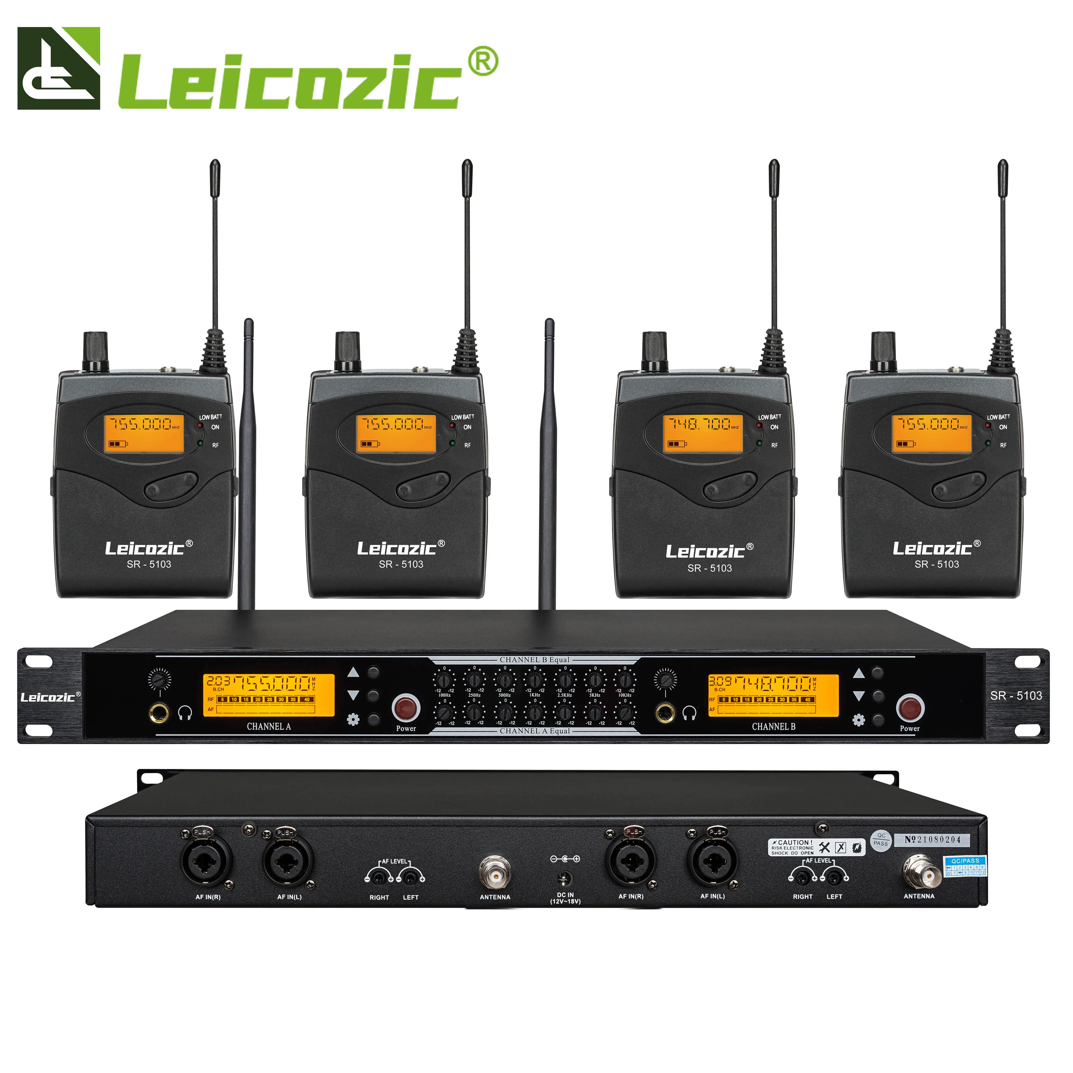 Новый сценический возврат с ревербератором эквалайзер внутриканальный монитор De Audio Беспроводная система мониторинга внутриканальное звуковое оборудование SR5103