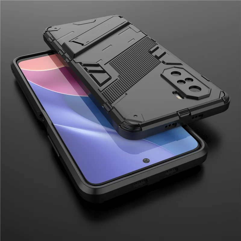 For Xiaomi Mi 11X Pro Case Shockproof Silicone Bumper Stand Holder Armor Back Cover Mi 11 X Pro Phone Case For Xiaomi Mi 11X Pro