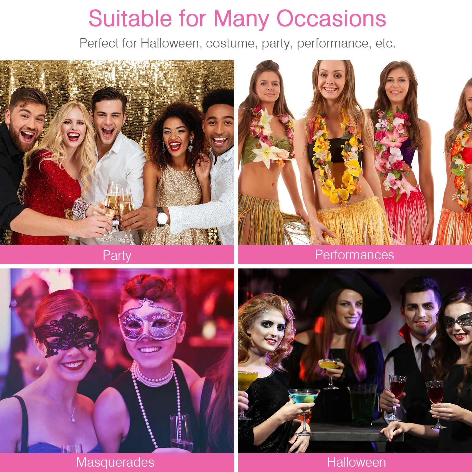 

10Pcs Colorful Artificial Eyelashes Long Dense Fake Lashes for Women Festival Stage Performance Cosplay Party No Glue Included