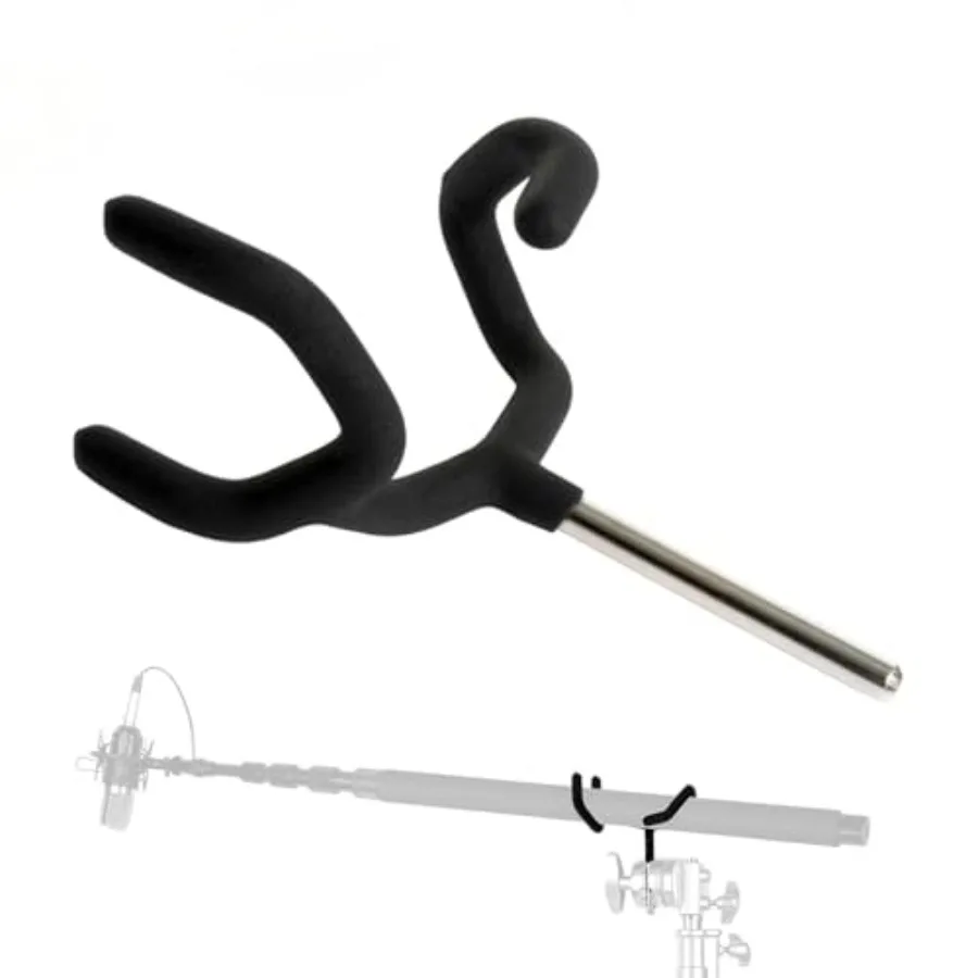 

Metal Microphone Boom Pole Support Holder for CStands and Mic StandsNonSlip Matte Cradle Mount for Mic and Audio Equipment Fits