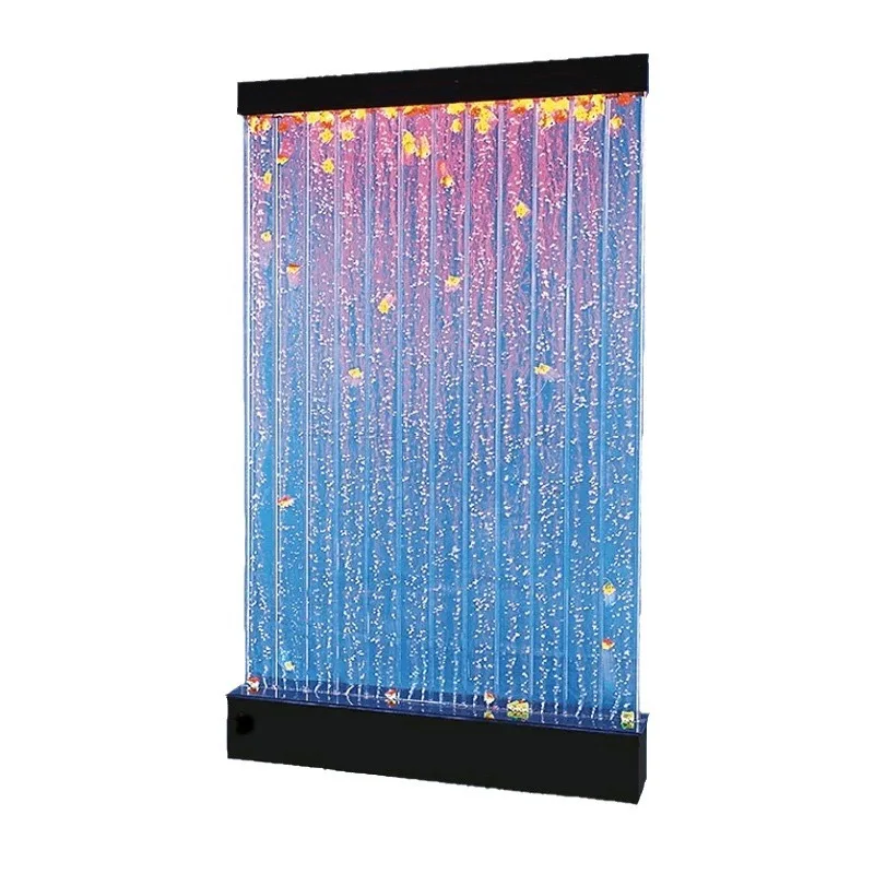 

Water Curtain Wall Straight Water Flow Wall Screen Waterfall Partition for Hotel Real Estate Landscape Shopping Mall